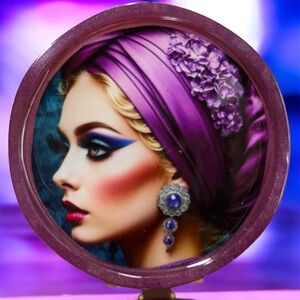 NORE’S NOVELTIES Set of 2 Ashtray-styled Handcrafted Coasters “BEATRICE”